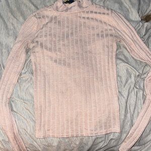 Light pink turtleneck sweater
